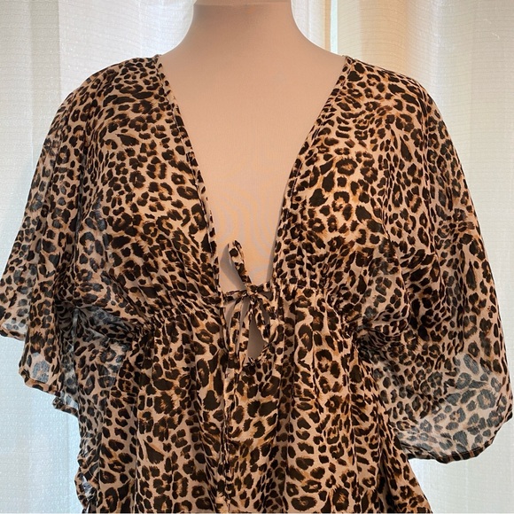 Animal Print Beach Cover Up - Picture 3 of 5